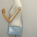 Gianni Versace Shoulder Bag Leather Blue Auth bs19299-22
