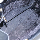 Salvatore Ferragamo Vala Tote Bag Leather Black Gold Auth bs19300-15