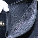 Salvatore Ferragamo Vala Tote Bag Leather Black Gold Auth bs19300-18