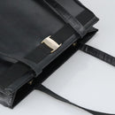 Salvatore Ferragamo Vala Tote Bag Leather Black Gold Auth bs19300-6