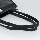 Salvatore Ferragamo Vala Tote Bag Leather Black Gold Auth bs19300-7