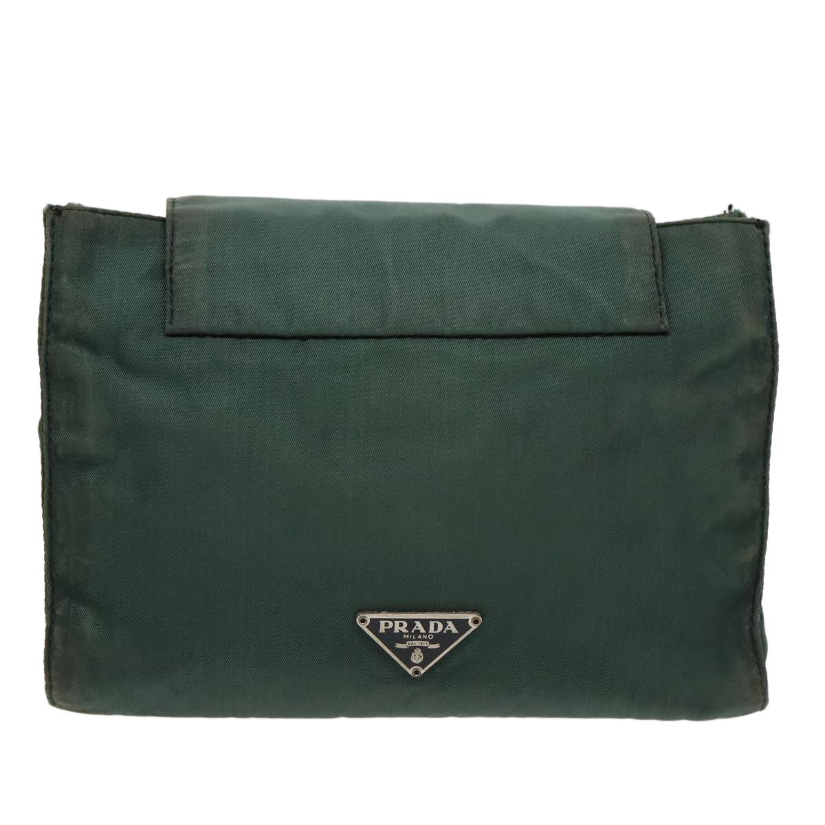 PRADA Pouch Nylon Green Auth bs19306 - 0