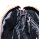 PRADA Chain Shoulder Bag Nylon Orange Gold Auth bs19312-20