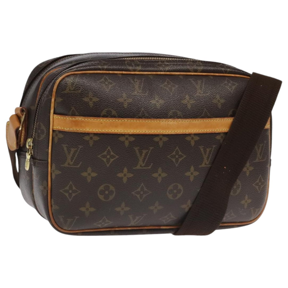 LOUIS VUITTON Monogram Reporter PM Shoulder Bag M45254 LV Auth bs19336