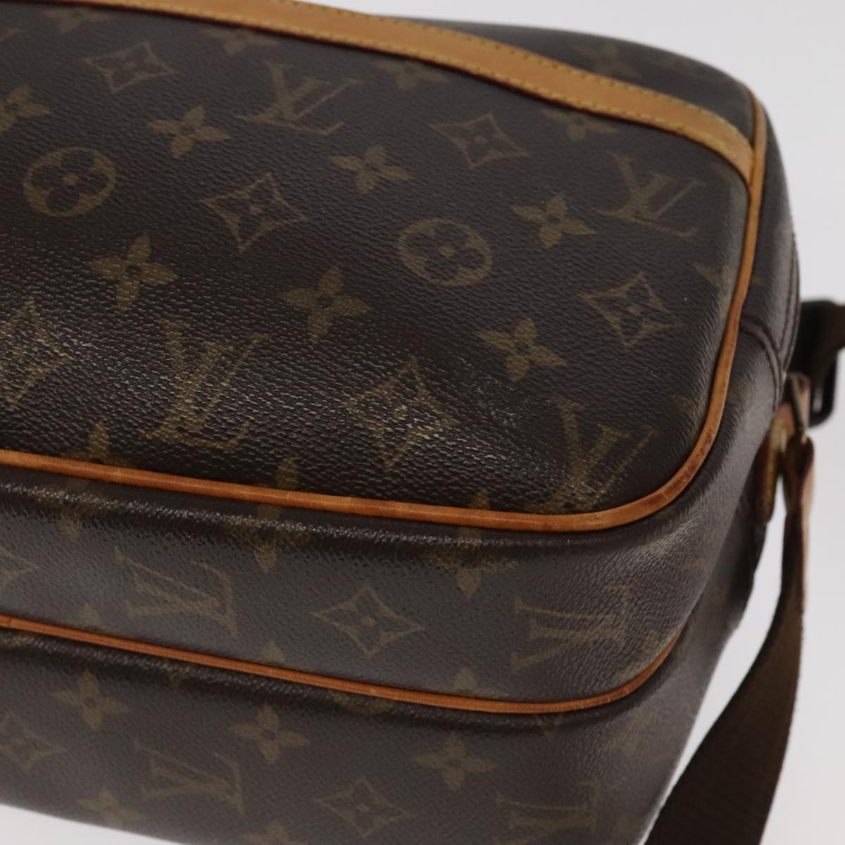 LOUIS VUITTON Monogram Reporter PM Shoulder Bag M45254 LV Auth bs19336