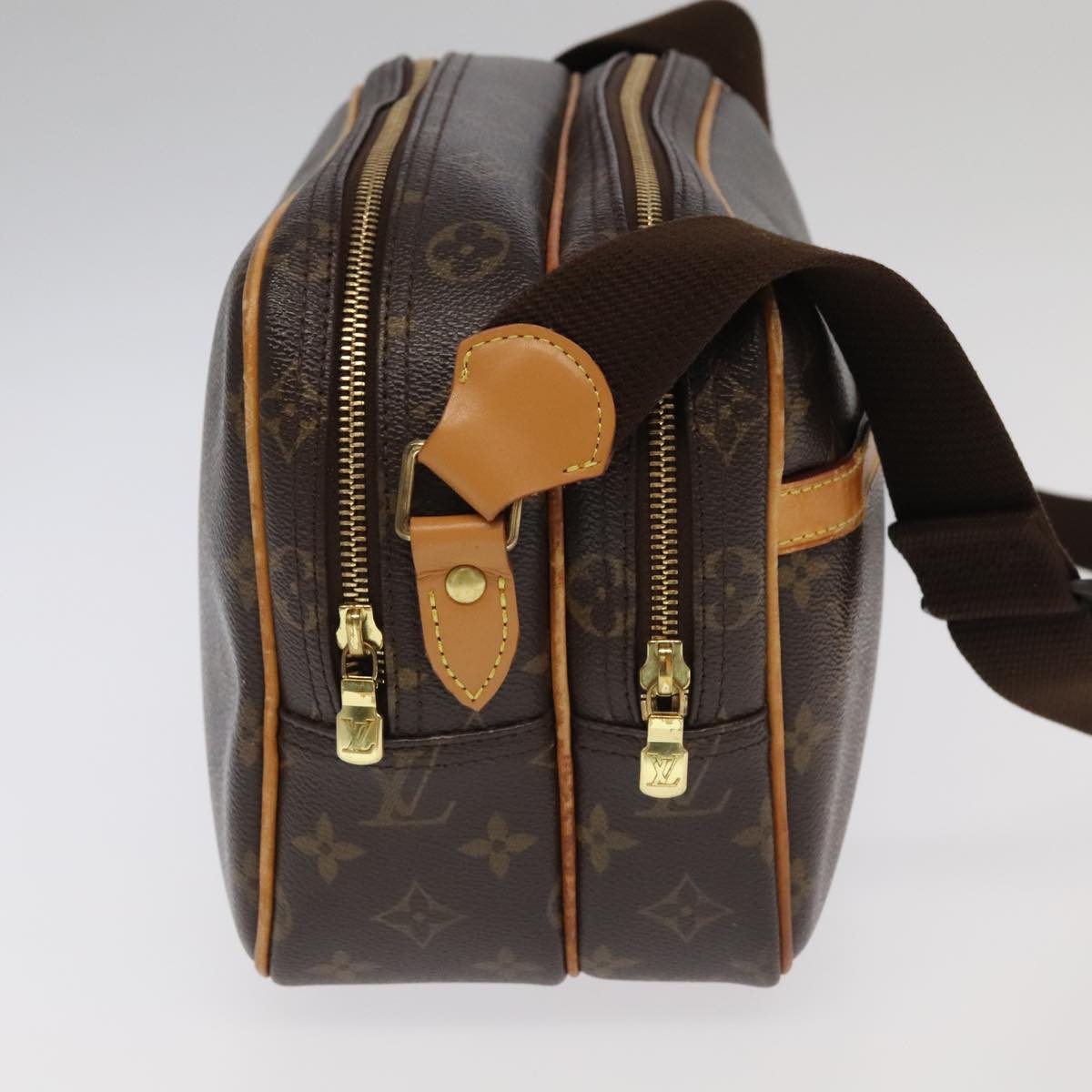 LOUIS VUITTON Monogram Reporter PM Shoulder Bag M45254 LV Auth bs19336