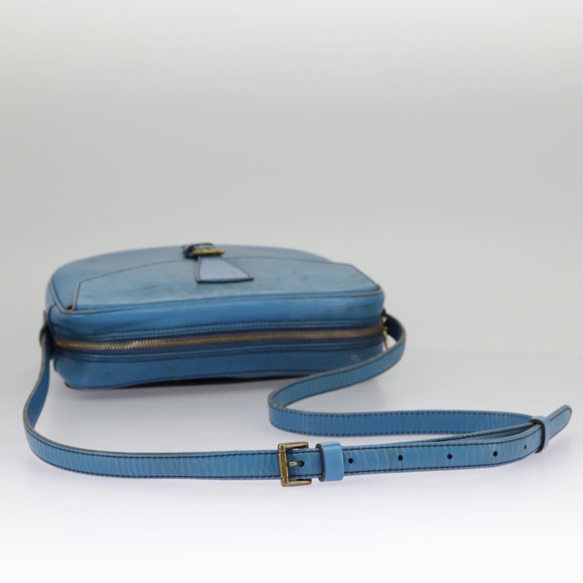 LOUIS VUITTON Epi June Feuille Shoulder Bag Blue M52155 LV Auth bs19357