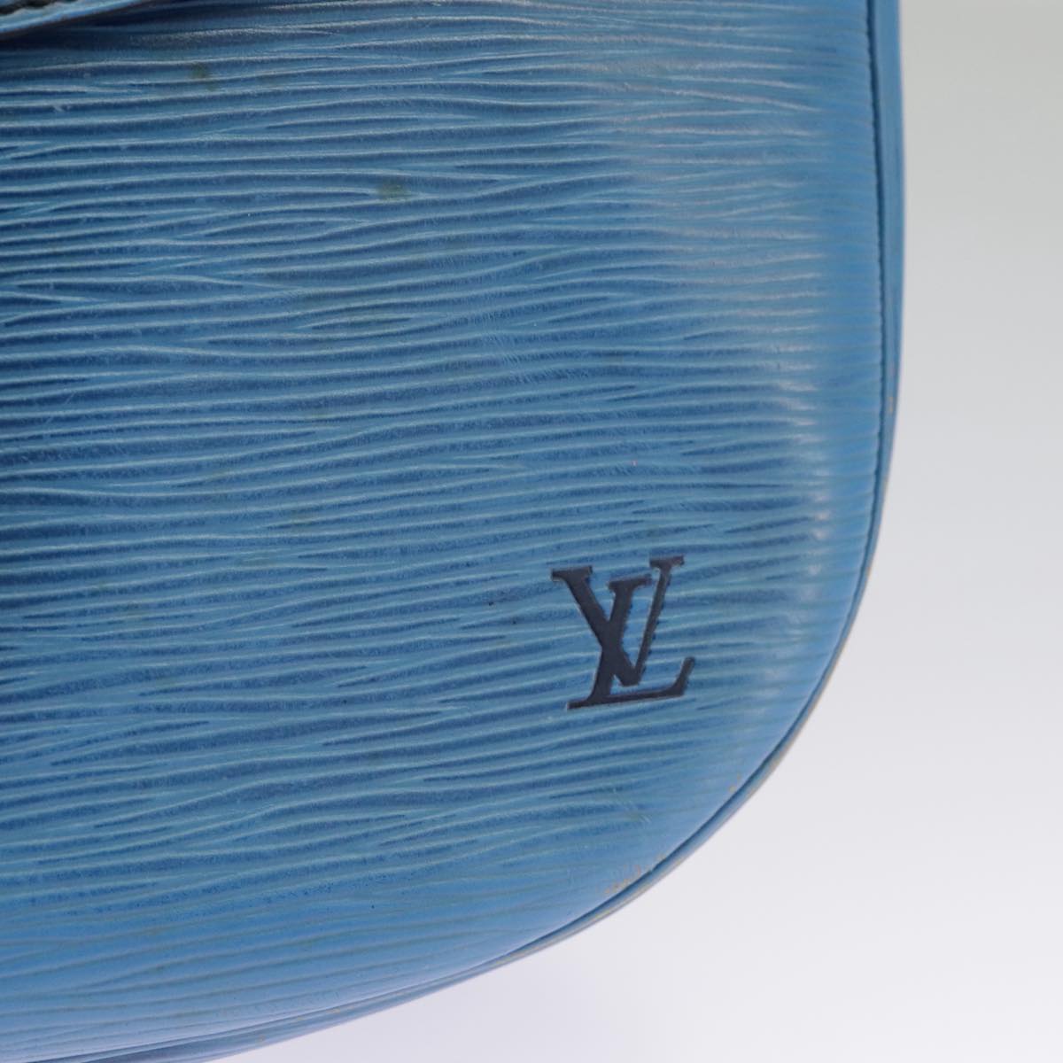 LOUIS VUITTON Epi June Feuille Shoulder Bag Blue M52155 LV Auth bs19357