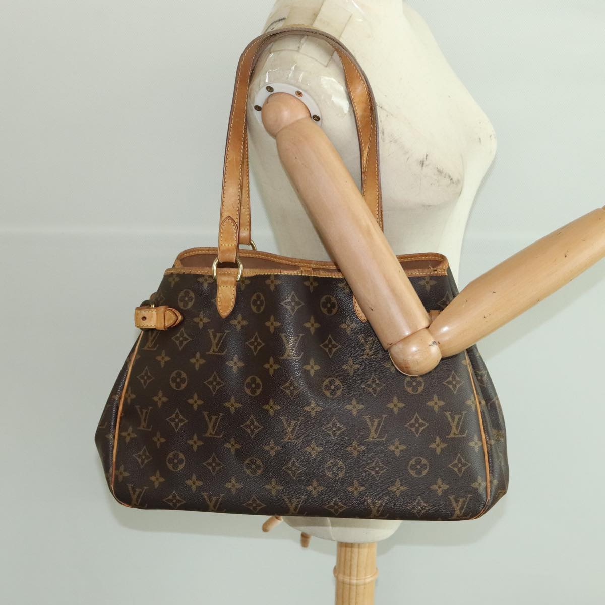 LOUIS VUITTON Monogram Batignolles Horizontal Tote Bag M51154 LV Auth bs19358