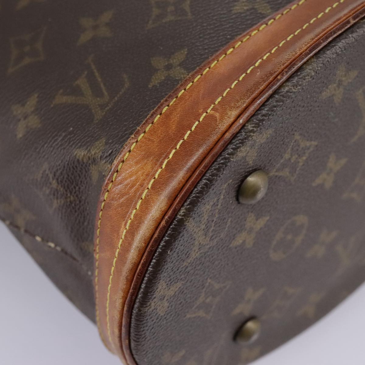 LOUIS VUITTON Monogram Bucket PM Shoulder Bag M42238 LV Auth bs19361