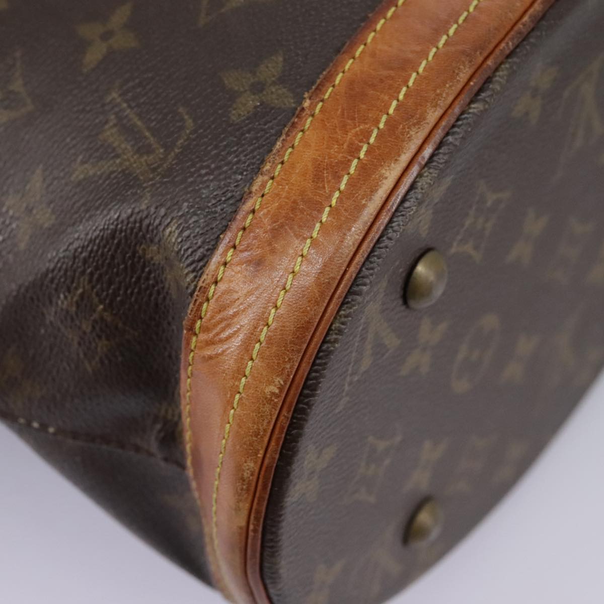 LOUIS VUITTON Monogram Bucket PM Shoulder Bag M42238 LV Auth bs19361