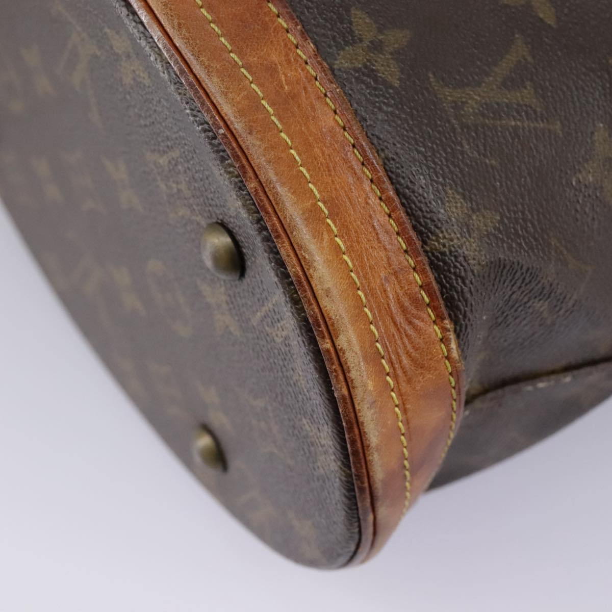 LOUIS VUITTON Monogram Bucket PM Shoulder Bag M42238 LV Auth bs19361