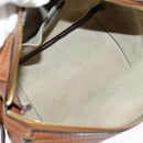 Chloe Indy Shoulder Bag Leather Brown Gold Auth bs19389-11