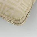 GIVENCHY Shoulder Bag Nylon Beige Silver Auth bs19390-16