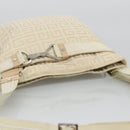 GIVENCHY Shoulder Bag Nylon Beige Silver Auth bs19390-6