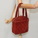 CHANEL Matelasse Hand Bag Velor Orange Gold CC Auth bs19395-24