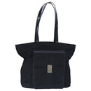 GUCCI Tote Bag Canvas Leather Black Silver 019 2122 0523 Auth bs19400-1