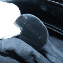 GUCCI Tote Bag Canvas Leather Black Silver 019 2122 0523 Auth bs19400-12