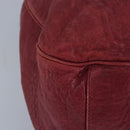 SAINT LAURENT Shoulder Bag Leather Red Silver 228340 Auth bs19417-15