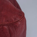 SAINT LAURENT Shoulder Bag Leather Red Silver 228340 Auth bs19417-13