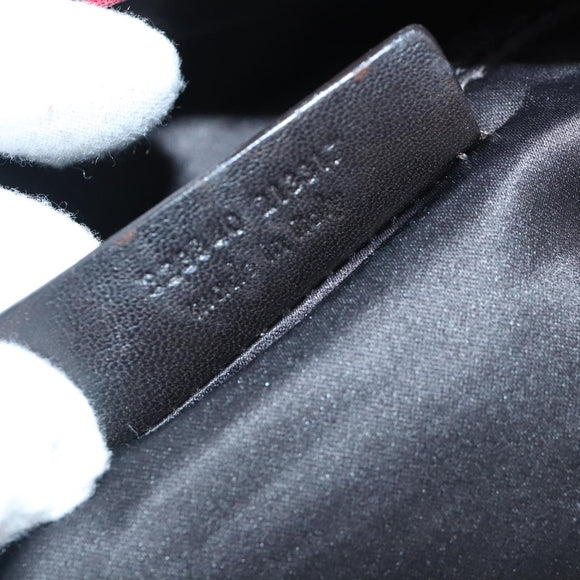 SAINT LAURENT Shoulder Bag Leather Red Silver 228340 Auth bs19417