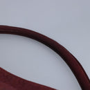 SAINT LAURENT Shoulder Bag Leather Red Silver 228340 Auth bs19417-8