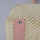 CHANEL Hand Bag Canvas Leather Pink Silver CC Auth bs19432-15