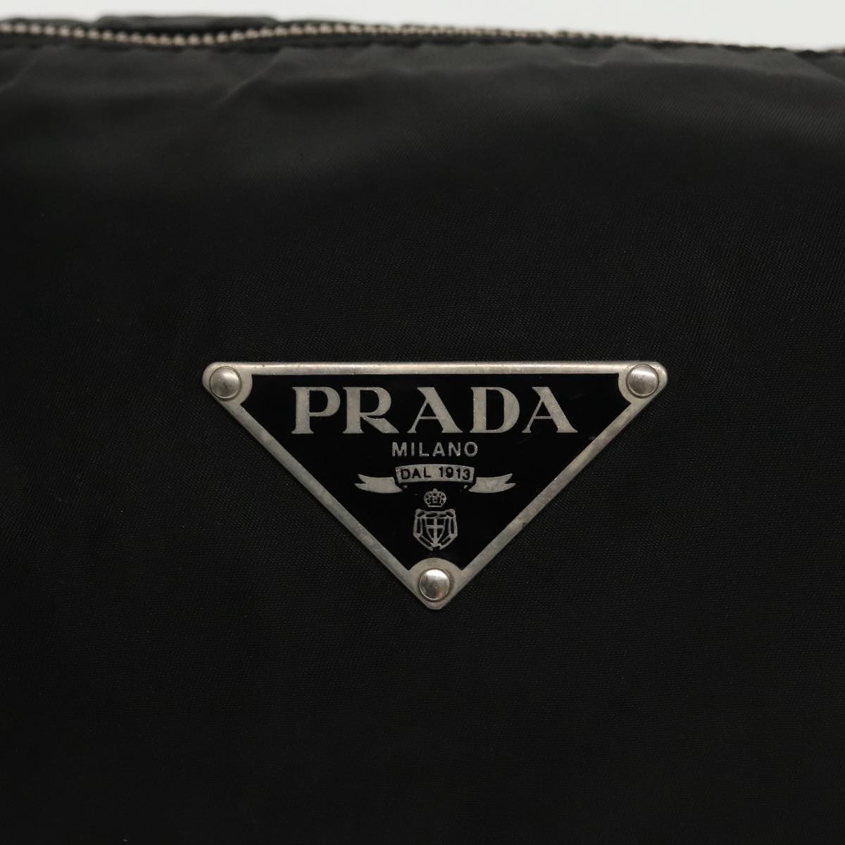 PRADA Hand Bag Nylon Black Auth bs19436