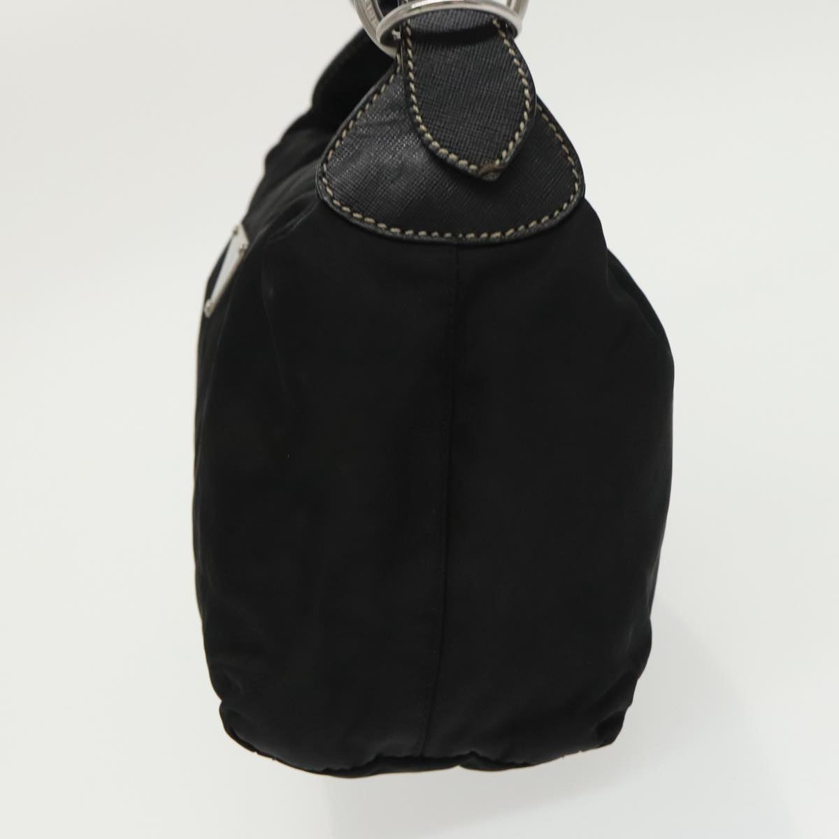 PRADA Hand Bag Nylon Black Auth bs19436