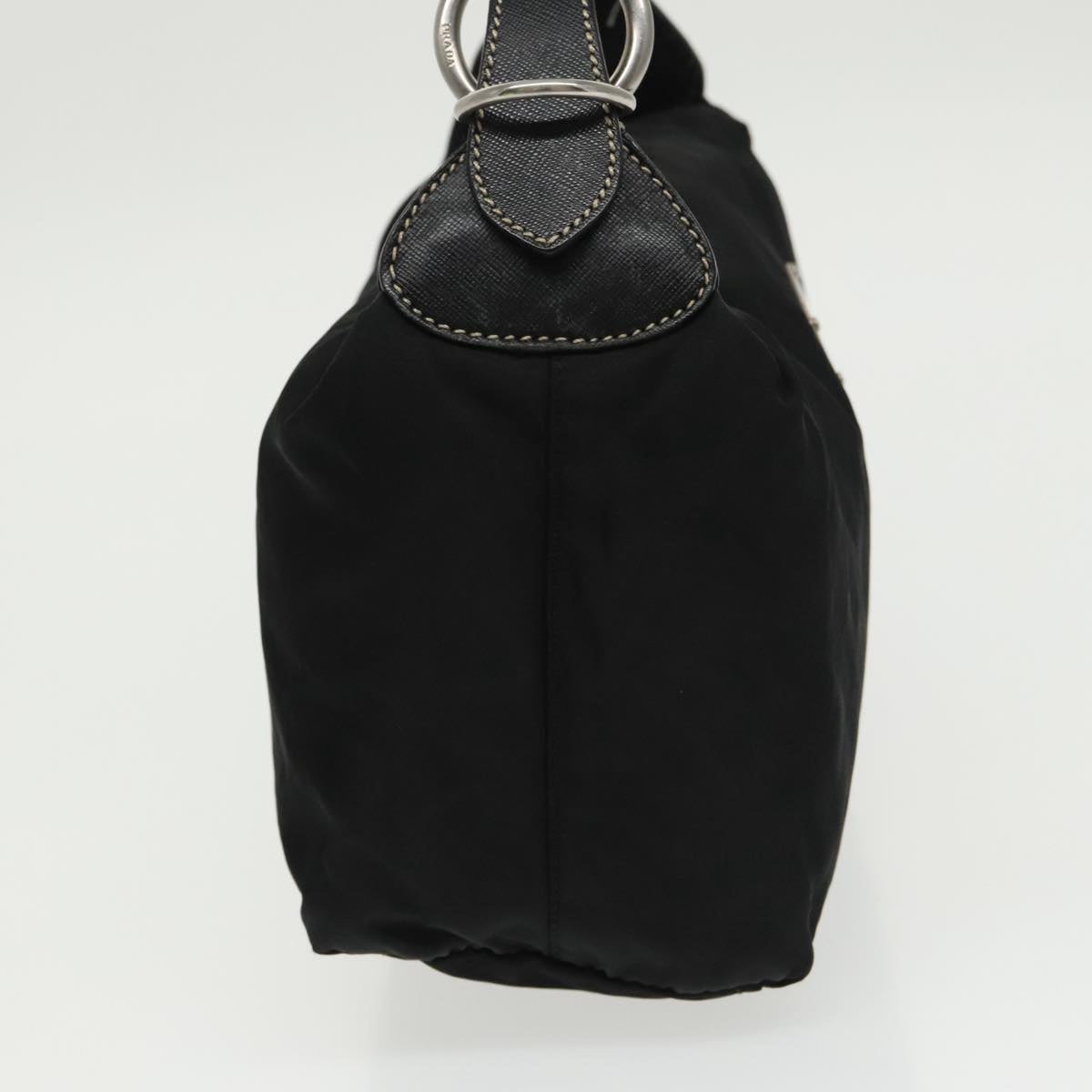 PRADA Hand Bag Nylon Black Auth bs19436