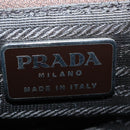 PRADA Tote Bag Nylon Beige Silver Auth bs19437-18