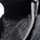 PRADA Tote Bag Nylon Beige Silver Auth bs19437-22