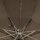 HERMES Umbrella polyester Beige Silver Auth bs19442-16