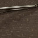 HERMES Umbrella polyester Beige Silver Auth bs19442-11