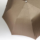 HERMES Umbrella polyester Beige Silver Auth bs19442-4