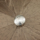 HERMES Umbrella polyester Beige Silver Auth bs19442-6