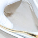 CHANEL Shoulder Bag Caviar Skin White Gold CC Auth bs19456-23