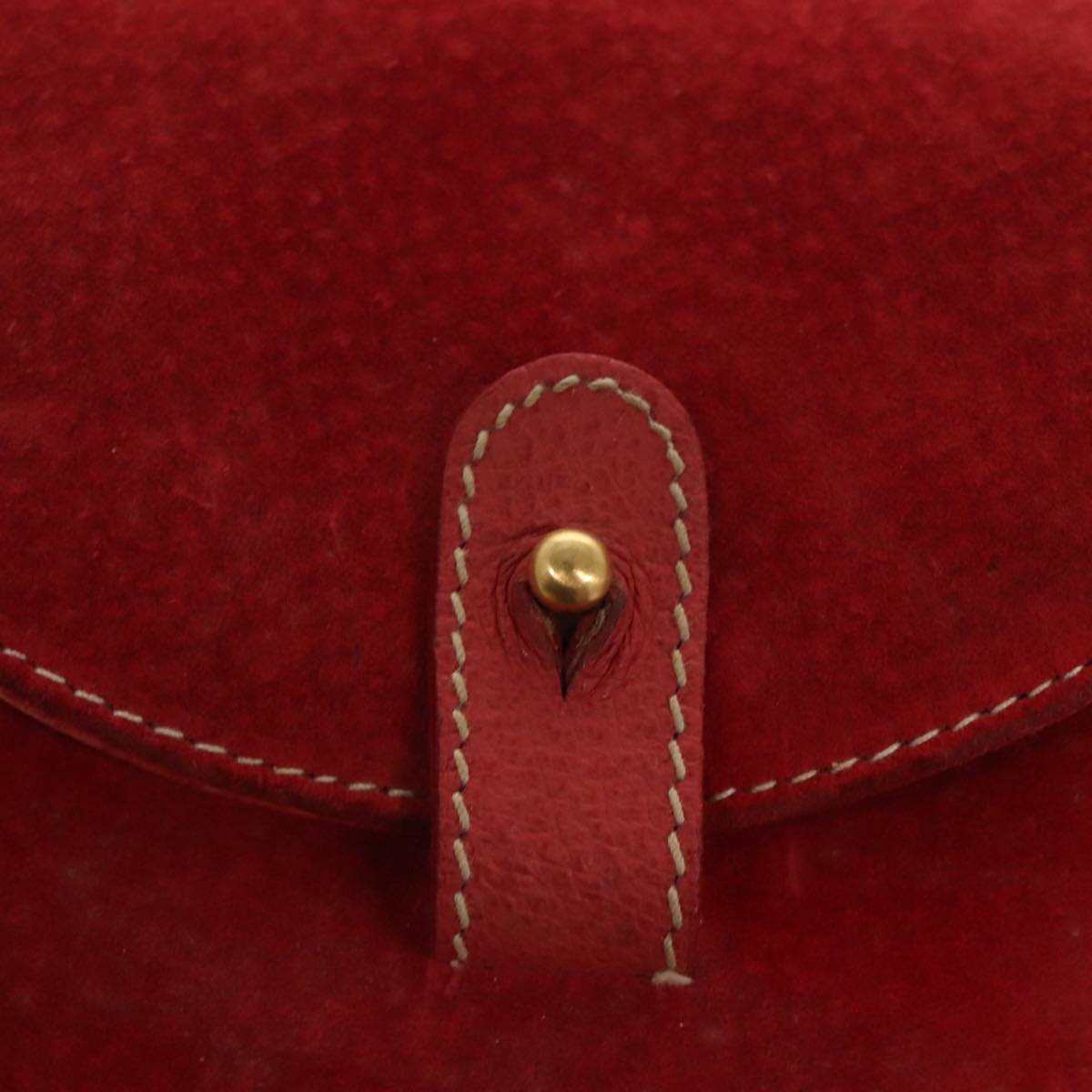 GUCCI Bamboo Backpack Suede Red Gold 003 58 0030 Auth bs19461