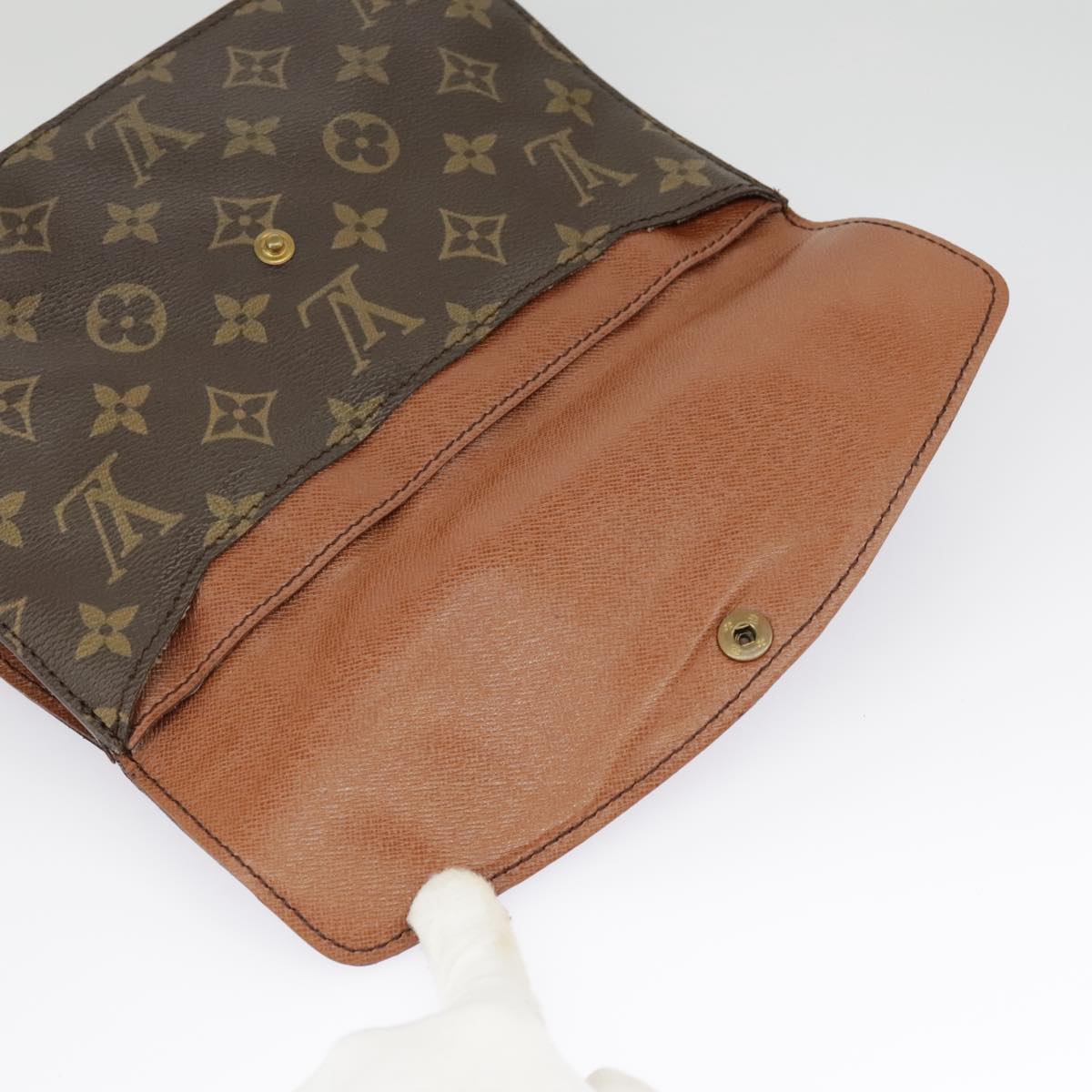 LOUIS VUITTON Monogram Double Rabat Shoulder Bag M51815 LV Auth bs19471