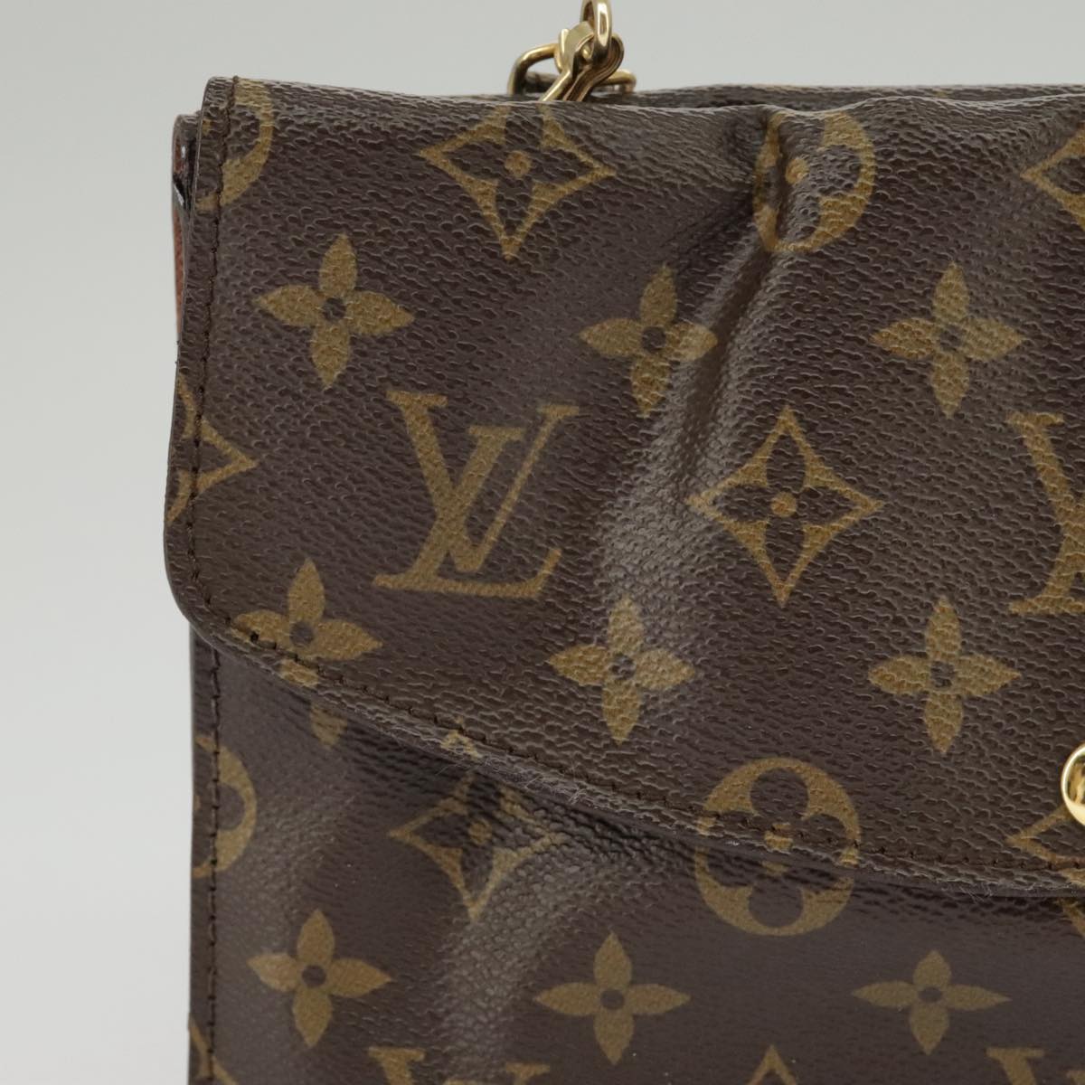 LOUIS VUITTON Monogram Double Rabat Shoulder Bag M51815 LV Auth bs19471