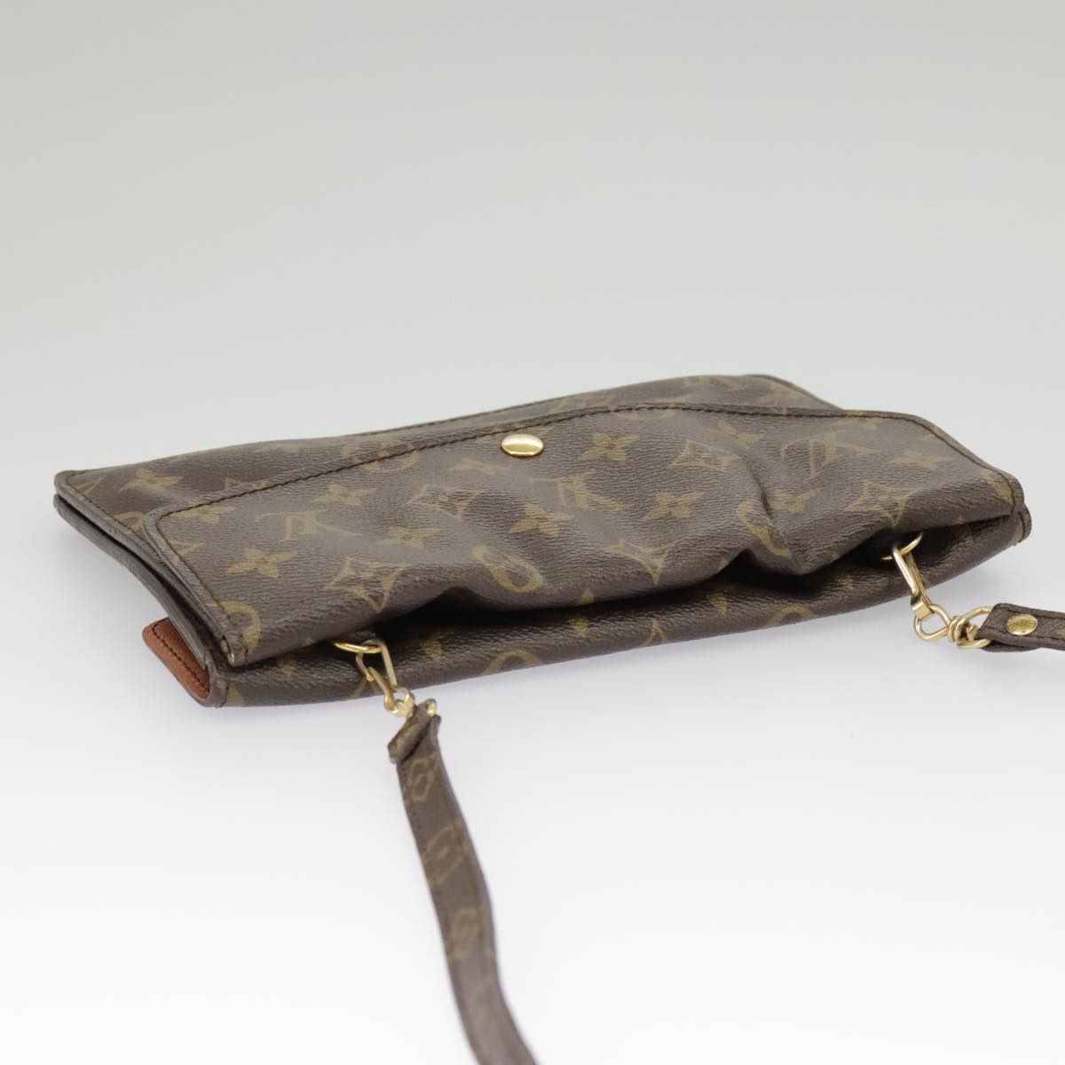 LOUIS VUITTON Monogram Double Rabat Shoulder Bag M51815 LV Auth bs19471