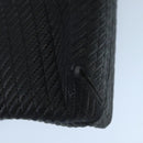 BALLY Hand Bag Leather Black Gold Auth bs19473-9