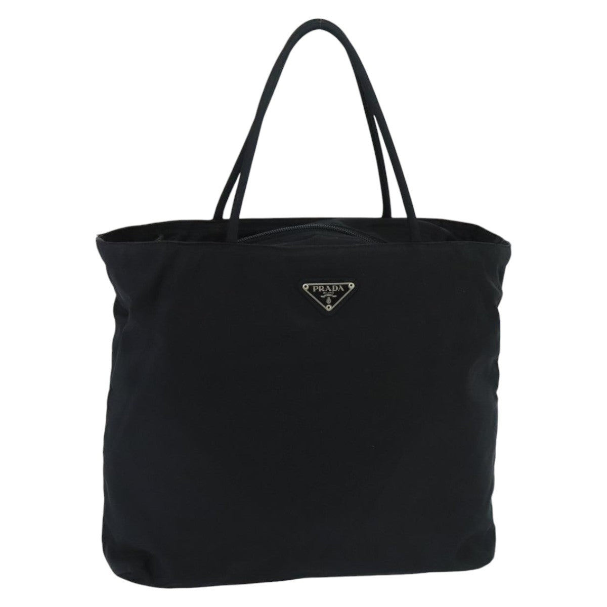 PRADA Hand Bag Nylon Black Auth bs19476