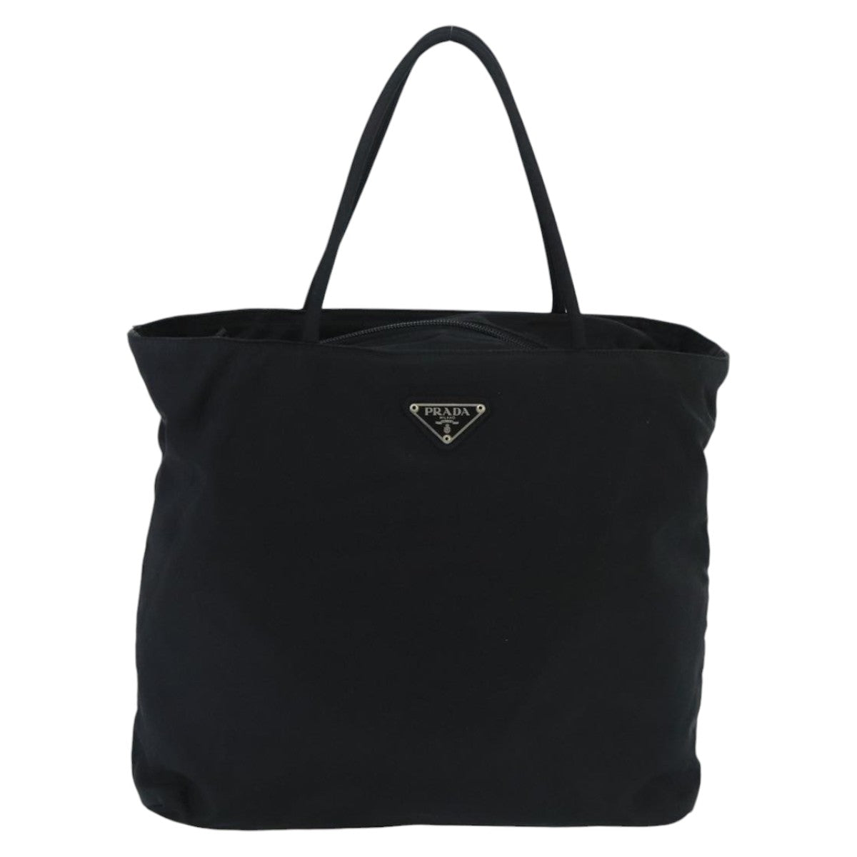 PRADA Hand Bag Nylon Black Auth bs19476