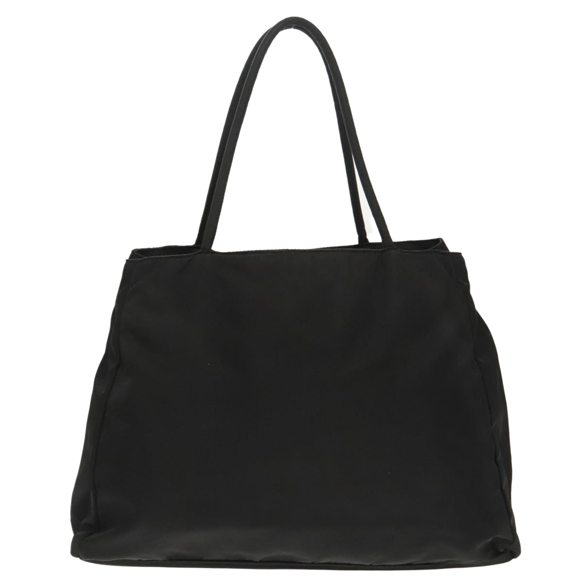 PRADA Tote Bag Nylon Black Silver Auth bs19477 - 0