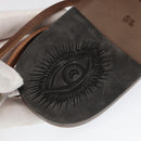 GUCCI Sandals Wood Metal 6 1/2 Brown Gold Silver 563515 Auth bs19479V-21