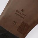 GUCCI Sandals Wood Metal 6 1/2 Brown Gold Silver 563515 Auth bs19479V-7