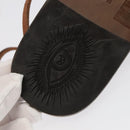 GUCCI Sandals Wood Metal 6 1/2 Brown Gold Silver 563515 Auth bs19479V-8