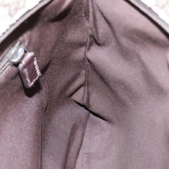 GUCCI GG Supreme Shoulder Bag PVC Beige 141626 Auth bs19483