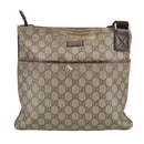 GUCCI GG Supreme Shoulder Bag PVC Beige 141626 Auth bs19483-13